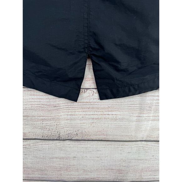 Rusty Hooded Long Rain jacket Womens Small Black Nylon Water Resistant - Picture 8 of 12